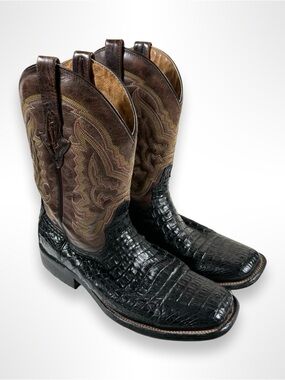 RESISTOL RANCH by LUCCHESE caiman crocodile western boots